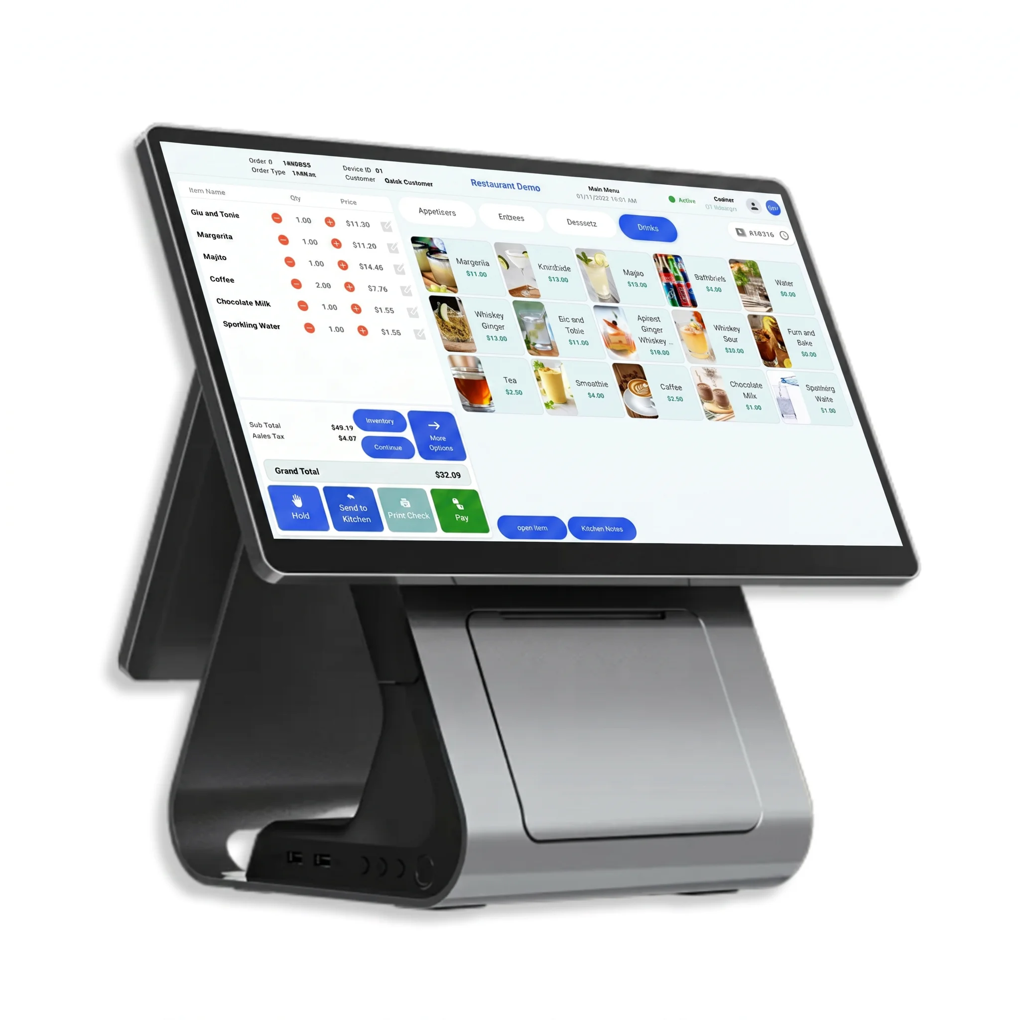 The Partnr dual-screen POS with a customer-facing display